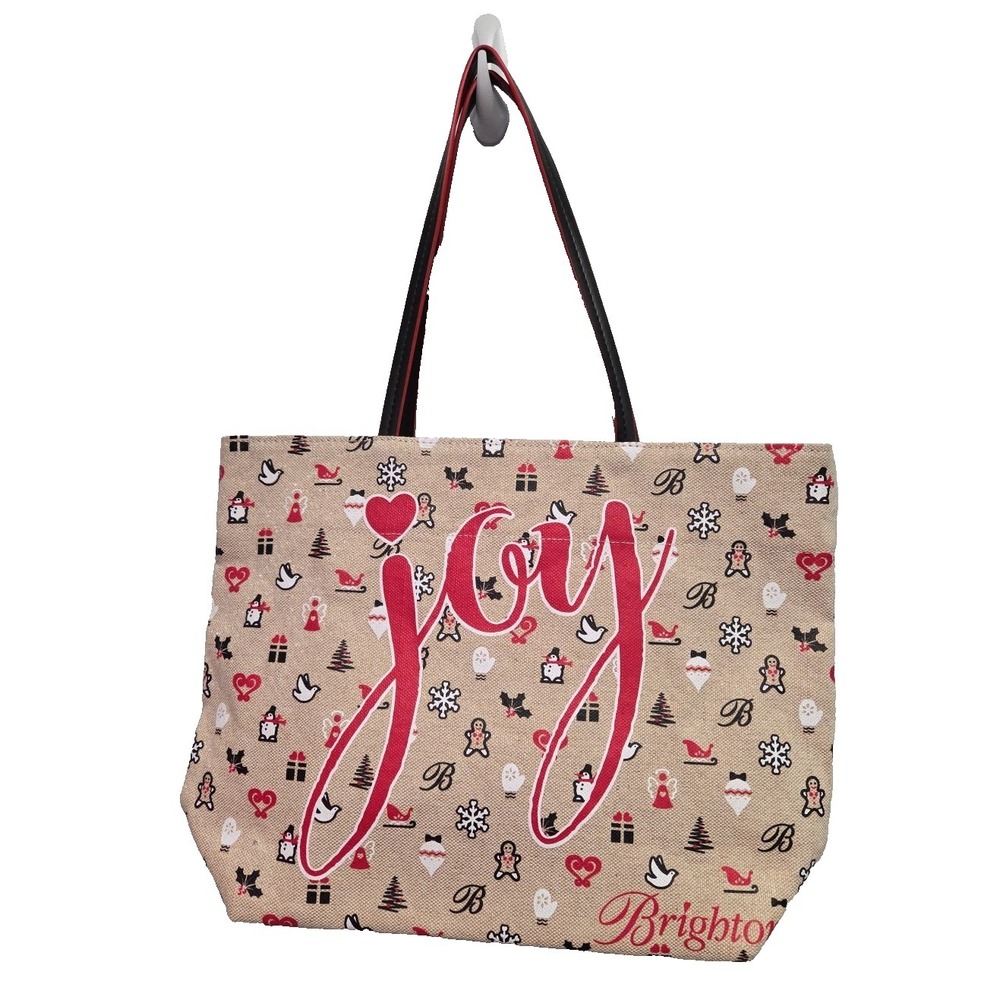 Brighton Christmas Joy Canvas Tote Bag Sparkle Limited Edition NEW without TAGS